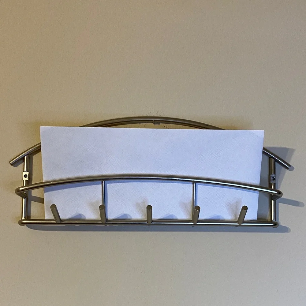 Modern Silver Wall Rack